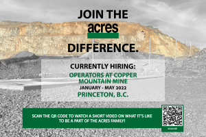 Copper Mountain Mine Job Posting