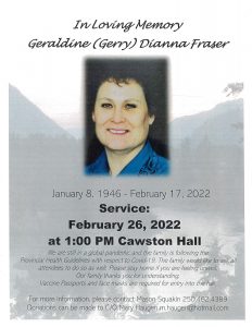 Funral Service Geraldine Fraser