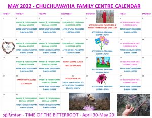 May Calendar - Family Centre Revised