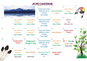 Youth Centre June Calendar