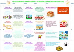 July 2022 family centre calendar updated July 27