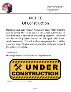 08.30.2022 Notice of Construction School Bus