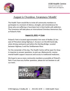 Overdose Awareness Poster 2022