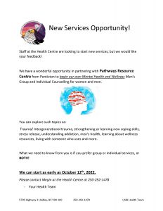 New Services Opportunity October 2022