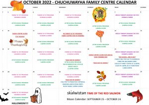 Oct 2022 - Family Centre Calendar