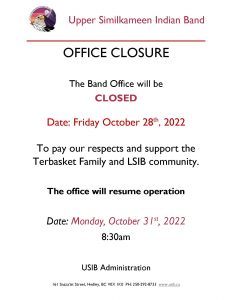office closure - OCT-28-22