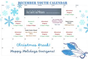 December Youth Calendar