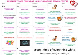 FEBRUARY 2023 CALENDAR Family Centre