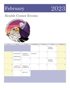 February health events calender