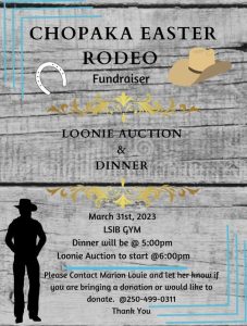 Chopaka Rodeo fundraiser