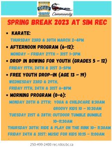SimRec Spring Break