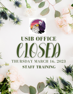 USIB Office Closed March 16