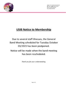 USIB Band Meeting