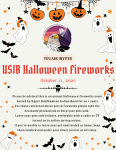 USIB Invite to Halloween Fireworks
