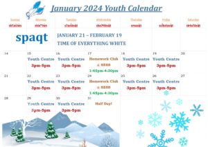 Youth January 2024 Calendar