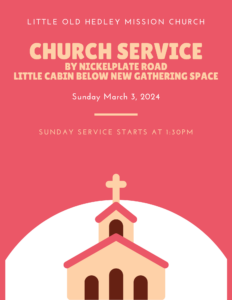 Sunday March 3 church service